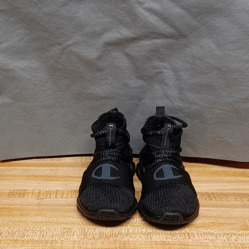 Champion Rally Hype Sport Black Pull Up High Top Size 7 Toddler